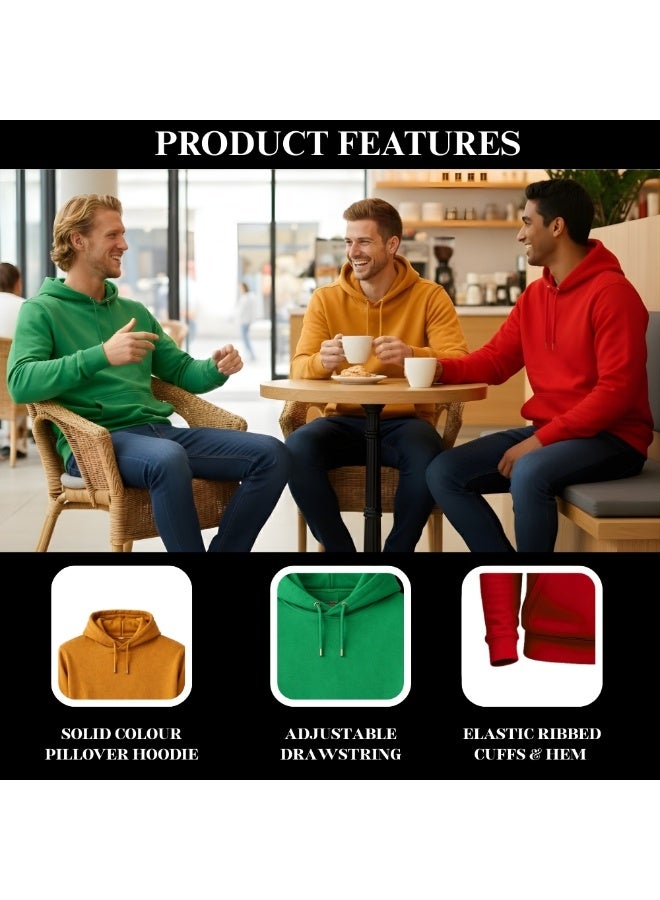 برينت شوب فور مي هوديي للرجال - بلوفر كلاسيكي بقلنسوة للرجال - هودي ناعم ومريح للارتداء اليومي، بدون سحاب، سويت شيرت دافئ وأنيق للخريف والشتاء - Image 5